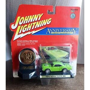 2000 Johnny Lightning 1970 DODGE SUPER BEE Green 30TH ANNIVERSARY SERIES 1:64 RR